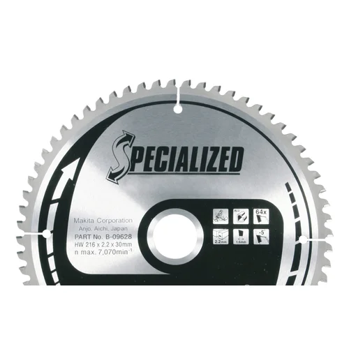 Makita B-17681 SPECIALIZED pjovimo diskas 270×2.4×30 mm, 0°, T60 image 1