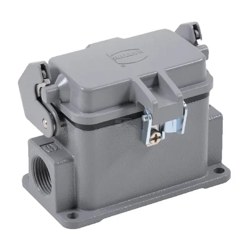 Harting HAN 10B paviršinio montavimo lizdo korpusas, 1xM20, 1 svirtis image 3