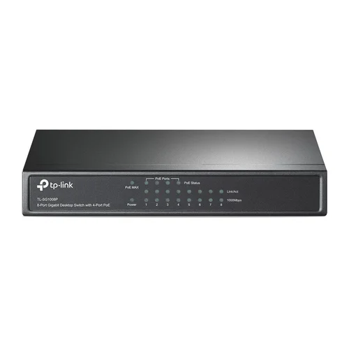 TP-Link 8 prievadų Gigabit PoE jungiklis, 4 PoE prievadai image 1