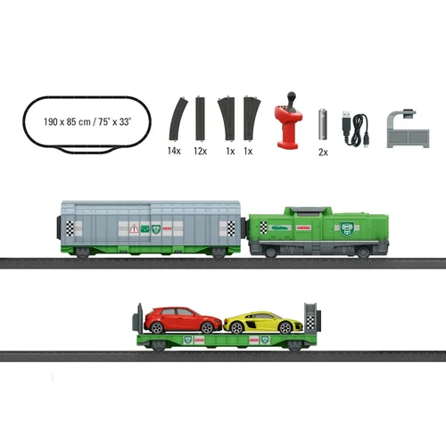 Märklin MY WORLD Auto Transport traukinio rinkinys image 2