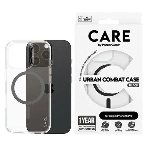 CARE by PanzerGlass Flagship dėklas iPhone 16 Pro 6,3 col. MagSafe, juodas image 1