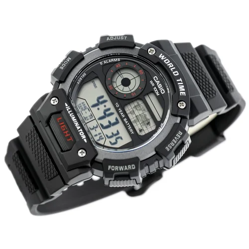 CASIO AE-1400WH-1AVDF vyriškas laikrodis su dėklu image 2