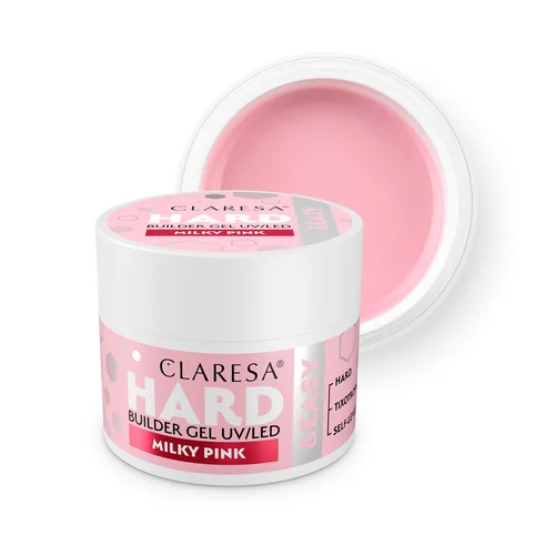 CLARESA BUILDER Hard&Easy statybinis gelis MILKY PINK, 12 g image 1