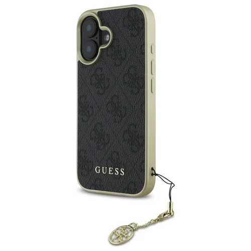 Guess 4G Charms dėklas iPhone 16, juodas image 1