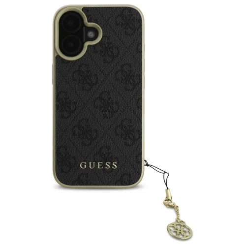 Guess 4G Charms dėklas iPhone 16, juodas image 2
