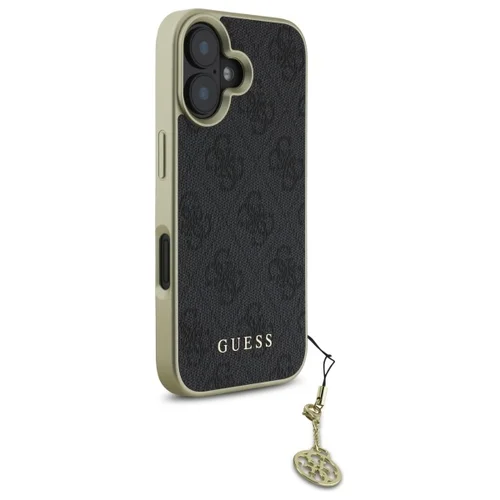 Guess 4G Charms dėklas iPhone 16, juodas image 3