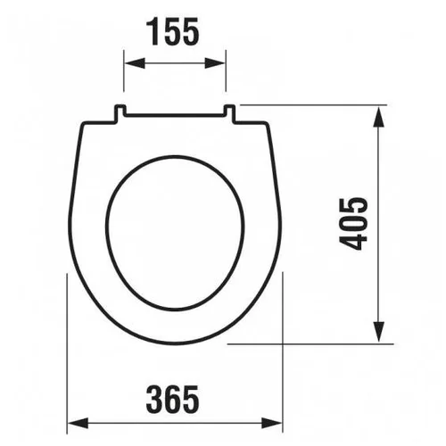 Unitazo dangtis Jika Lyra Plus 93380, 40,05 x 36,5 cm image 2
