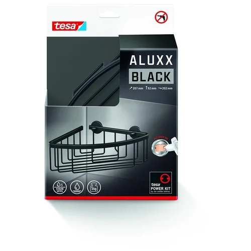 Tesa ALUXX40505 Kampinė dušo lentyna Juoda image 1