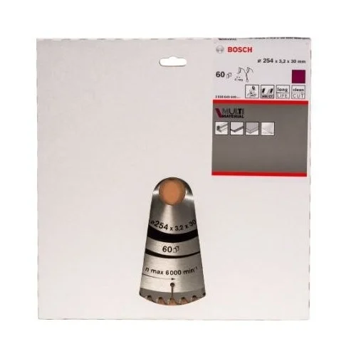 Bosch Pjovimo diskas Standard for Multi Material 2608640449 254x30x60 image 2