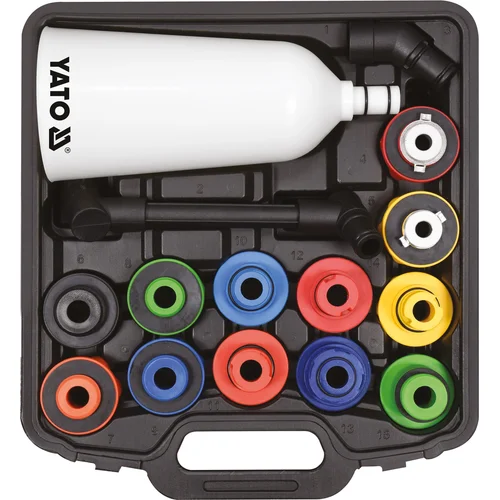 YATO YT-06919 plastikinis alyvos piltuvo adapterių rinkinys, 15 vnt. image 1