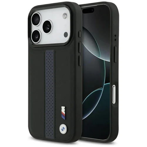 BMW M perforuotos juostos MagSafe dėklas iPhone 17 Pro, mėlynas image 1