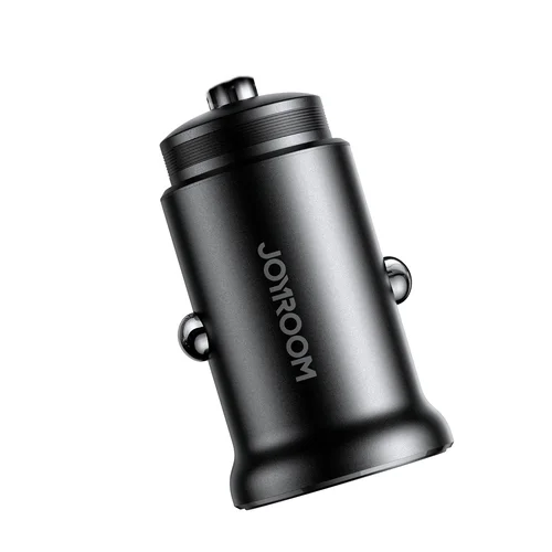 Joyroom CCN05 USB-C/USB-A 30W Automobilinis įkroviklis Juodas image 2