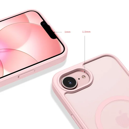 Tech-Protect BasicMag MagSafe dėklas iPhone 16e / 17e, matinė rožinė image 3