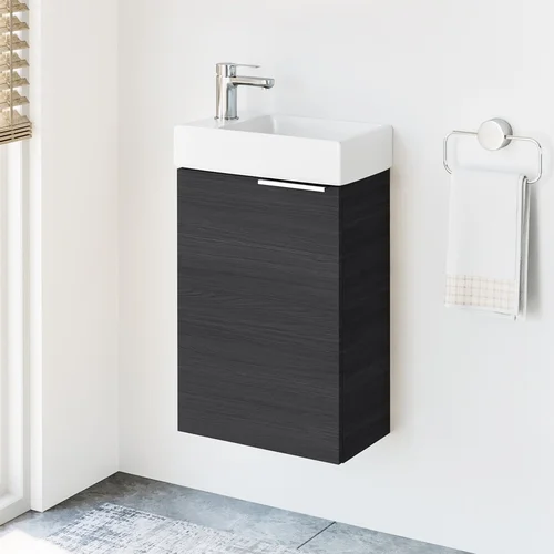 Riva SA 40A-5 Apatinė spintelė su praustuvu Matinė juoda image 3