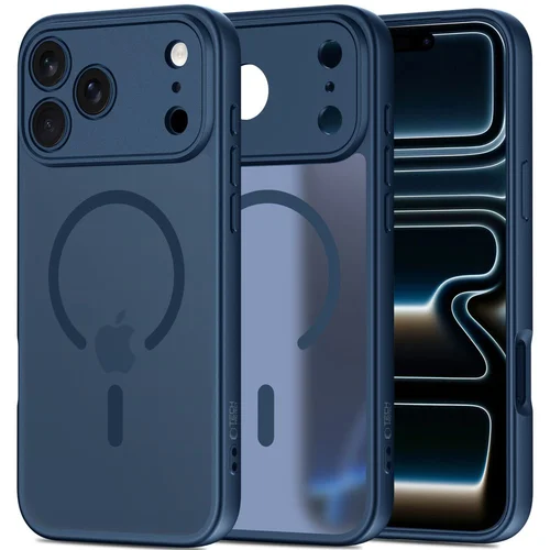 Tech-Protect BasicMag MagSafe dėklas iPhone 17 Pro Max, tamsiai mėlynas image 1