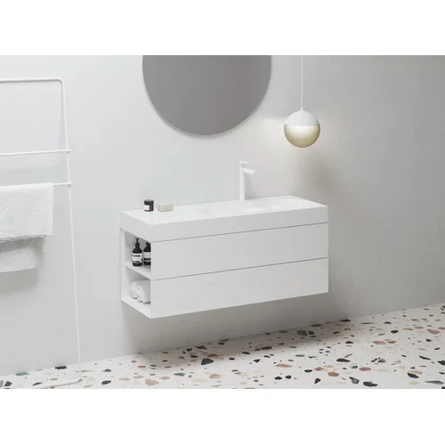 SD Lite 120 K spintelė po praustuvu balta image 1