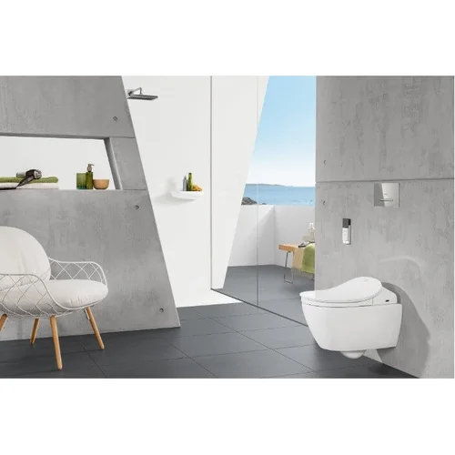 Villeroy & Boch Viconnect E300 klozeto vandens nuleidimo mygtukas Chromo image 2