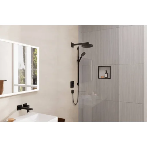 Hansgrohe Rainfinity 250 1jet dušo galva, juoda matinė image 2