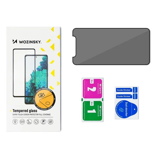 Wozinsky Anti Spy stiklas iPhone 15 Pro Max, juodas image 2