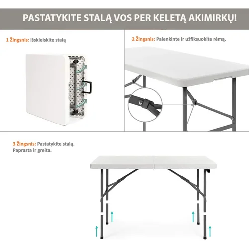 Sulankstomas stalas 120 cm. image 3