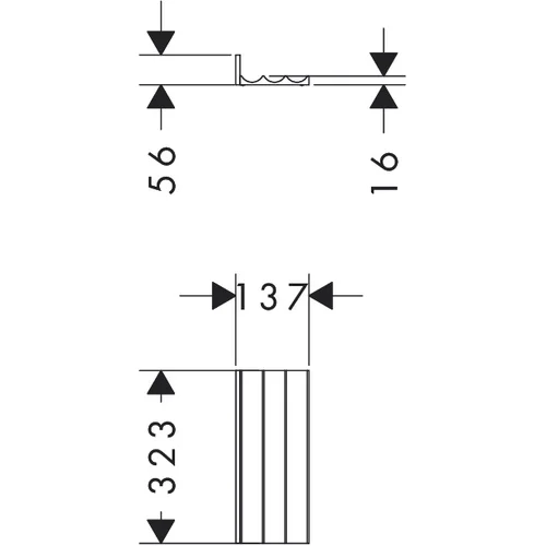 Hansgrohe IntraStoris 480/475 vonios spintelės modulis image 3