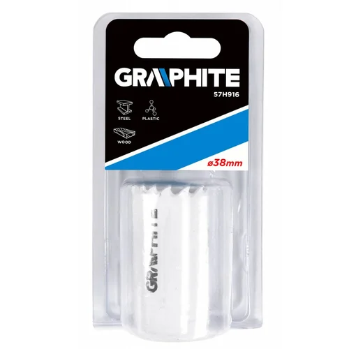 GRAPHITE Bi-metalinė gręžimo karūnėlė 38 mm image 2