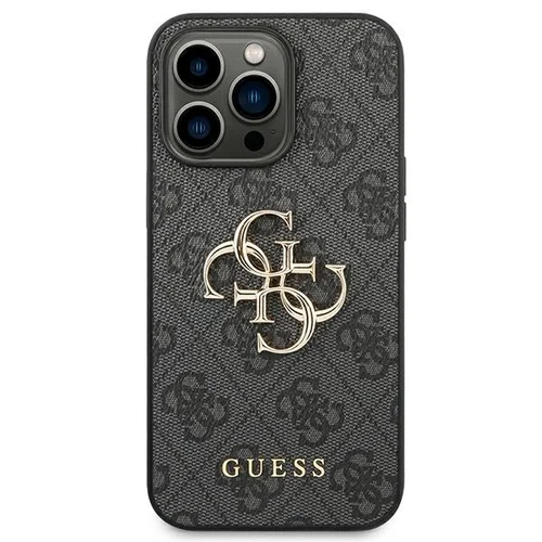 Guess 4G metalinio logotipo dėklas iPhone 14 Pro, pilkas image 3