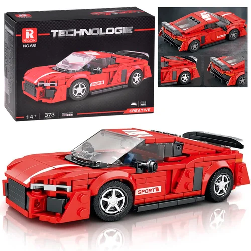 Techniniai blokai ZA5782 raudonas kupė, 373 dalys image 1