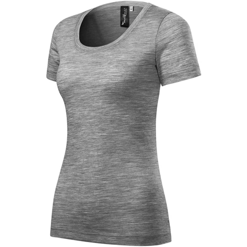 Moteriški MALFINI 158 marškinėliai iš merino vilnos - 2XL, Juoda image 3