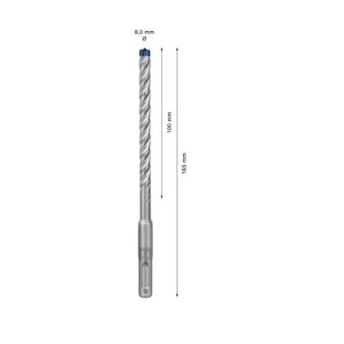 Bosch EXPERT SDS plus-7X grąžtas betonui 8 x 100 x 165 mm image 3