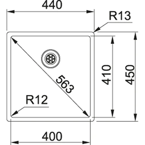 Franke Box BXX 210/110-40 Nerūdijančio plieno plautuvė image 2