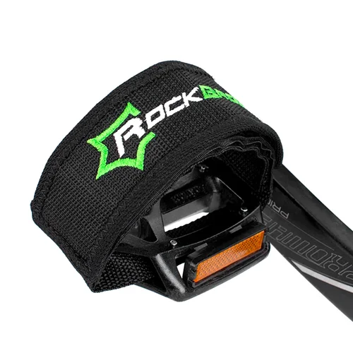 Rockbros GZT1001BK pedalų diržai, 2 vnt., juodi image 1
