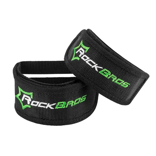 Rockbros GZT1001BK pedalų diržai, 2 vnt., juodi image 2