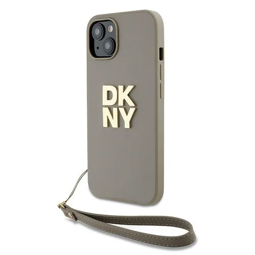 DKNY dėklas su riešo dirželiu iPhone 15 Plus, bežinis image 1
