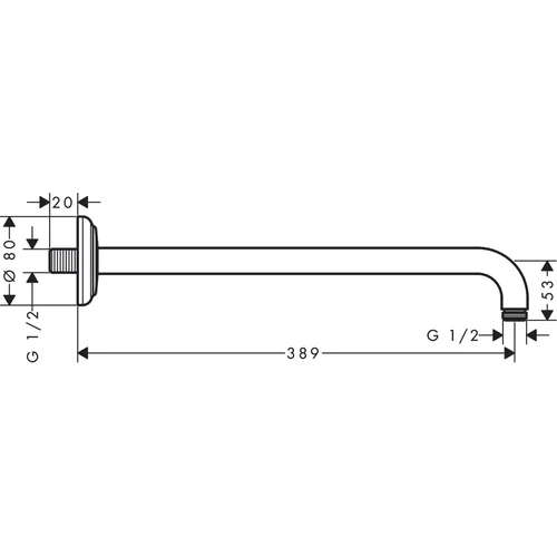 Hansgrohe AXOR Montreux 27348000 dušo alkūnė image 2
