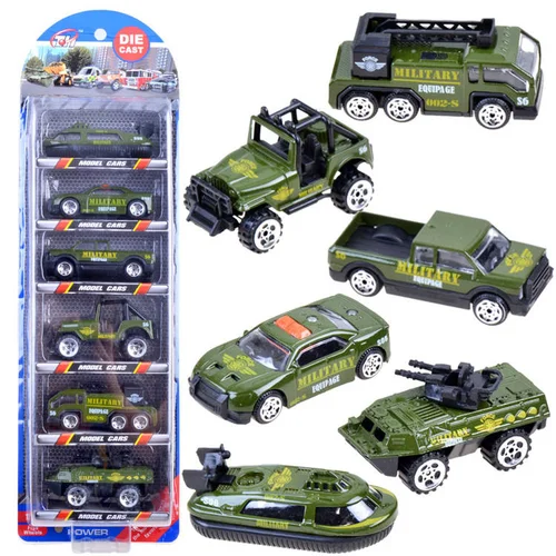 WOJSKO ZA3505 metalinių automobilių rinkinys, 6 vnt. image 1
