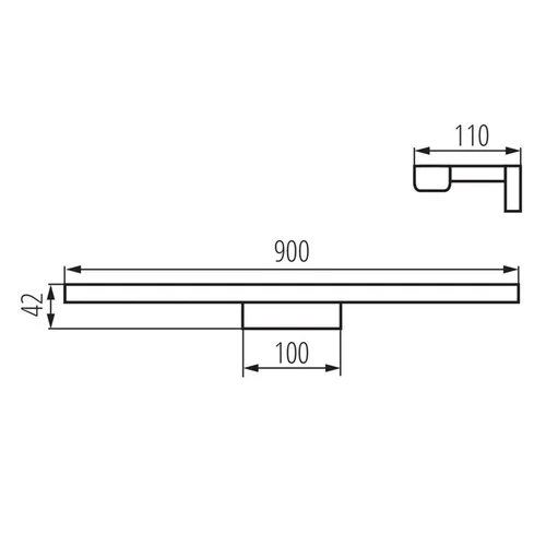 Kanlux ASTEN Šviestuvas paveikslų/veidrodžių LED 15 W 90 cm image 3