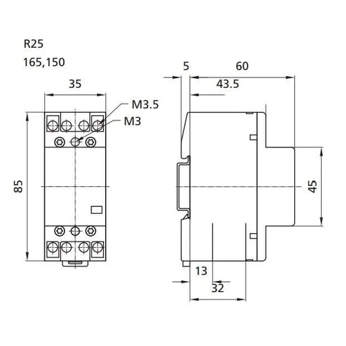 ETI Kontaktorius R 25-40, 25A, 1.6kW image 2
