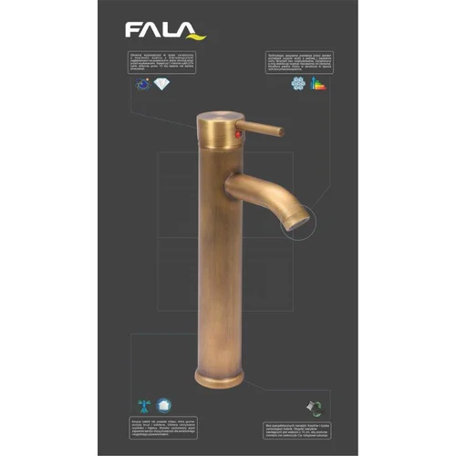 FALA Retro bronze 2 kriauklės maišytuvas, bronzinis image 2