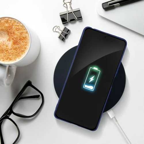 SOFT silikoninis dėklas Xiaomi Redmi Note 13 Pro 5G, tamsiai mėlynas image 3