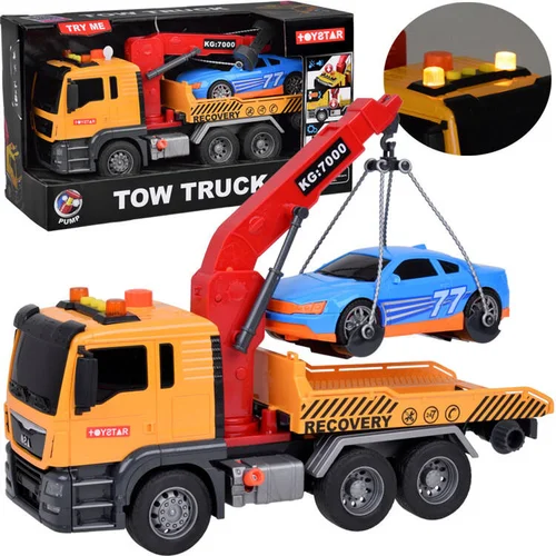 SUPER HDS kranas ZA5408 tralas su automobiliu image 1
