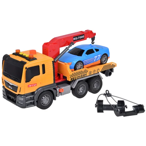 SUPER HDS kranas ZA5408 tralas su automobiliu image 2
