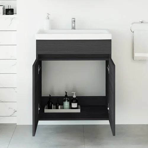 Riva SA63-10E vonios spintelė su praustuvu Woodflow Ash image 2