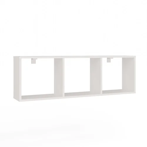 KABINA COBI 1X3 sieninė lentyna, balta matinė, 110,5 cm image 1