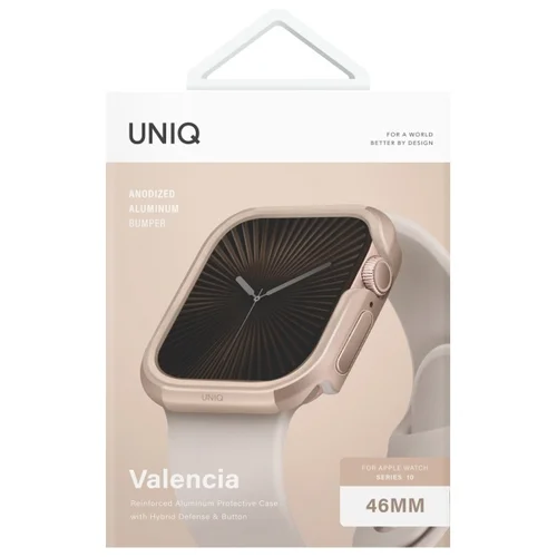 Uniq Valencia dėklas Apple Watch 46 mm, auksinis image 2