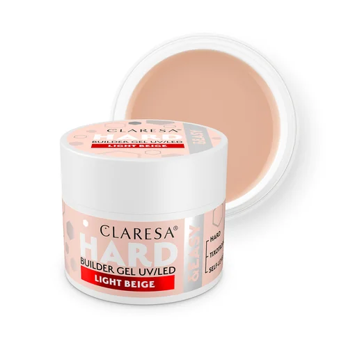 CLARESA BUILDER Hard&Easy statybinis gelis, šviesiai smėlinis, 45 g image 1