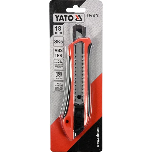 YATO YT-75072 peilis laužomomis geležtėmis 18 mm image 3