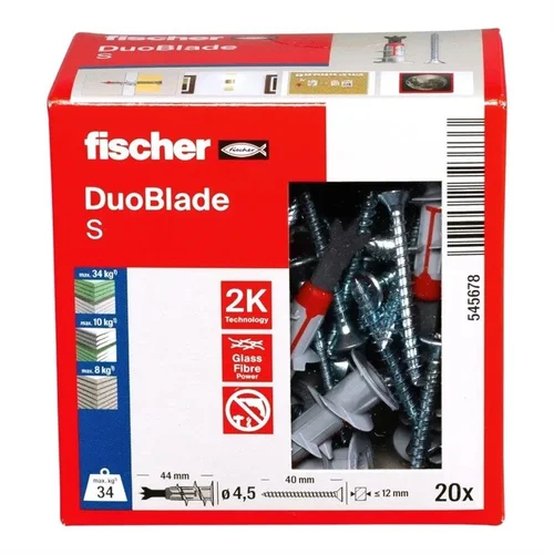 Fischer DuoBlade kaištis, 29 mm x 4.5 mm, 20 vnt. image 2
