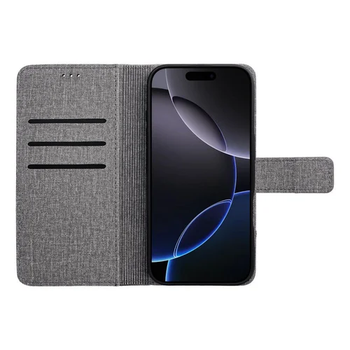 GOMMA knyginis dėklas Samsung A25 5G, pilkas image 3