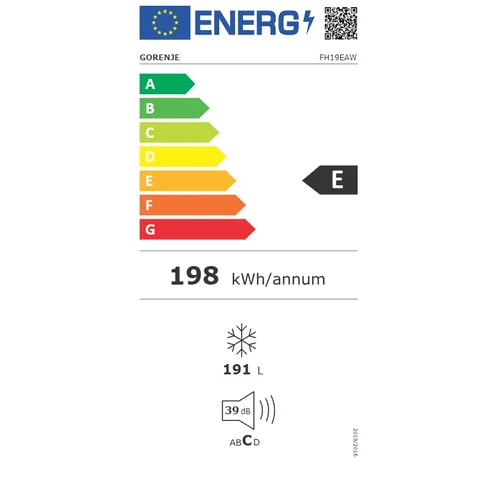 GORENJE FH19EAW Šaldymo dėžė 191 L image 2